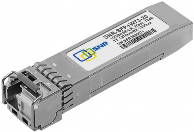 Модуль SFP+ WDM, дальность до 20км (12dB), 1270нм